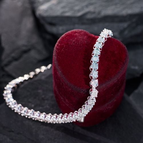 1 Carat Diamond Tennis Bracelet White Gold