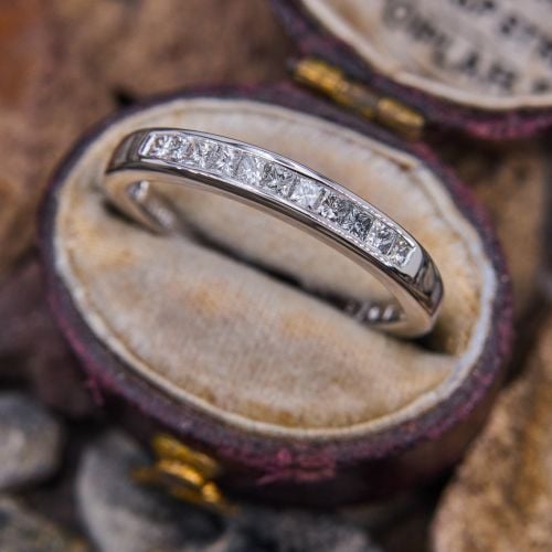 Princess Cut Diamond Wedding Band Ring