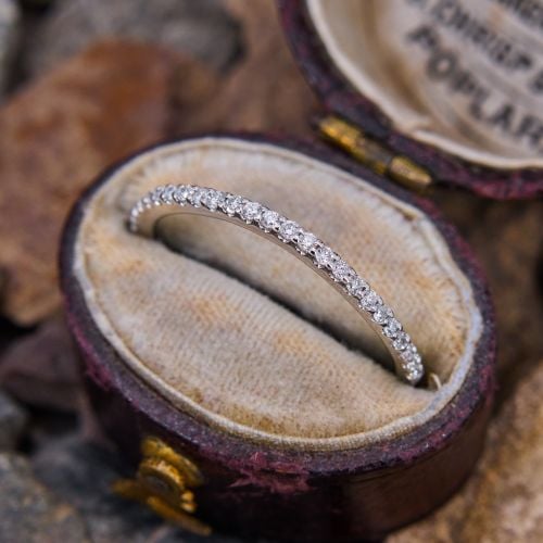 Gabriel & Co. Curved Diamond Wedding Band Ring 14K White Gold