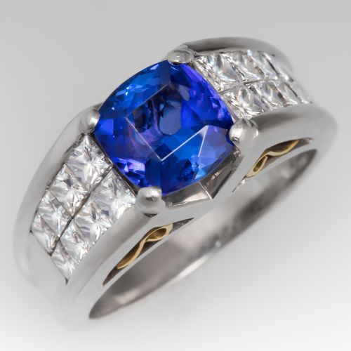 Simon G Tanzanite & Diamond Ring