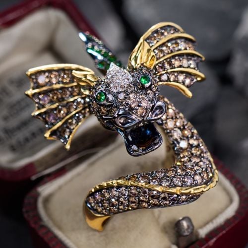 Neda Behnam Dragon Ring 18K Gold