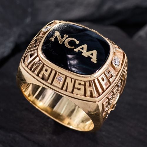 Vintage Frank Bosone NCAA Championship Referee Ring Yellow Gold