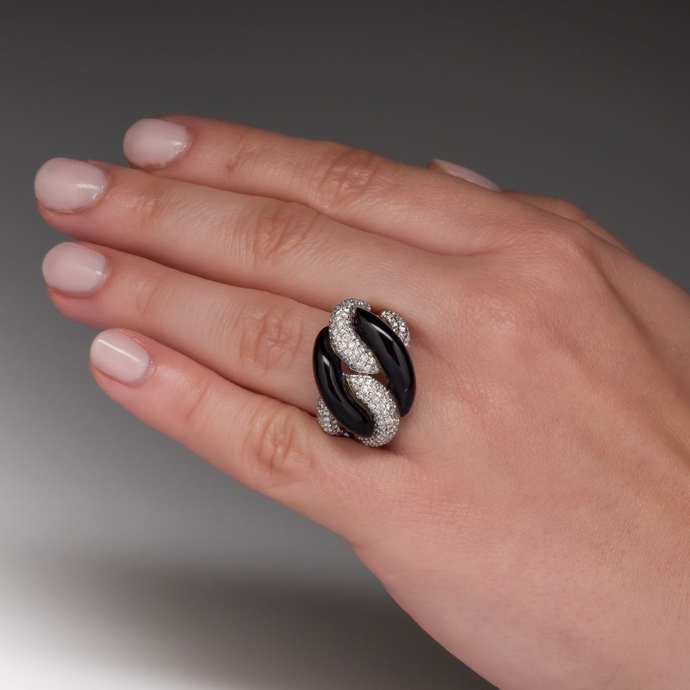 Ring gram onyx ring 18号 18K Yellow Gold, Onyx - Maison Artaner