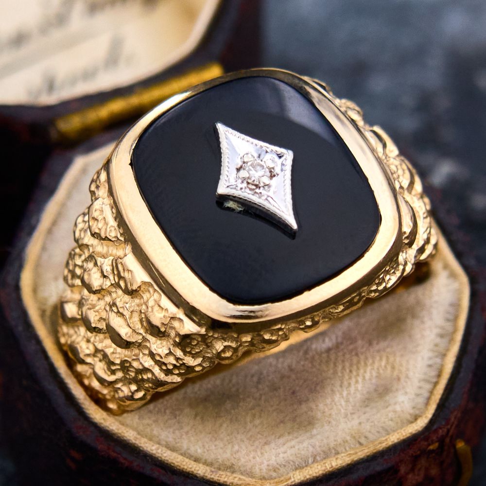 18K GOLD EP BLACK OVAL CUT MENS DRESS RING SIZE 7-14 YOU CHOOSE