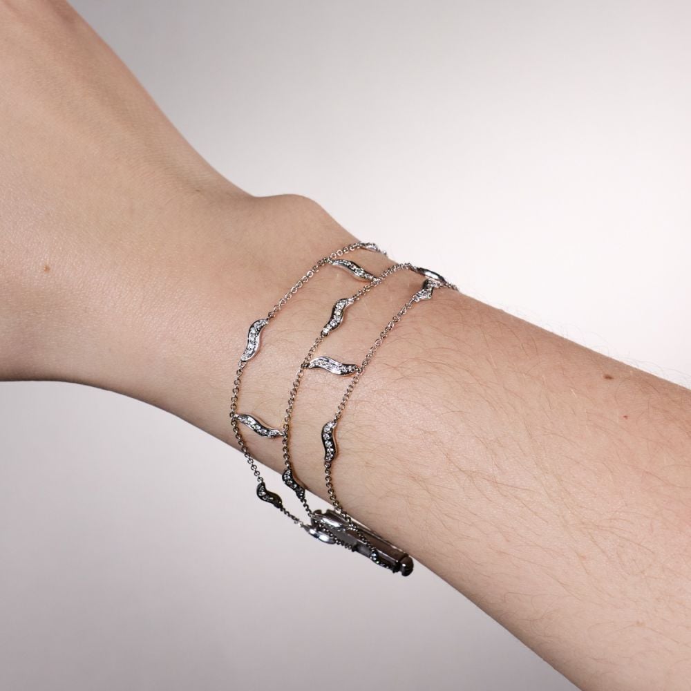 Samuel Getz Diamond Bracelet 18K White Gold