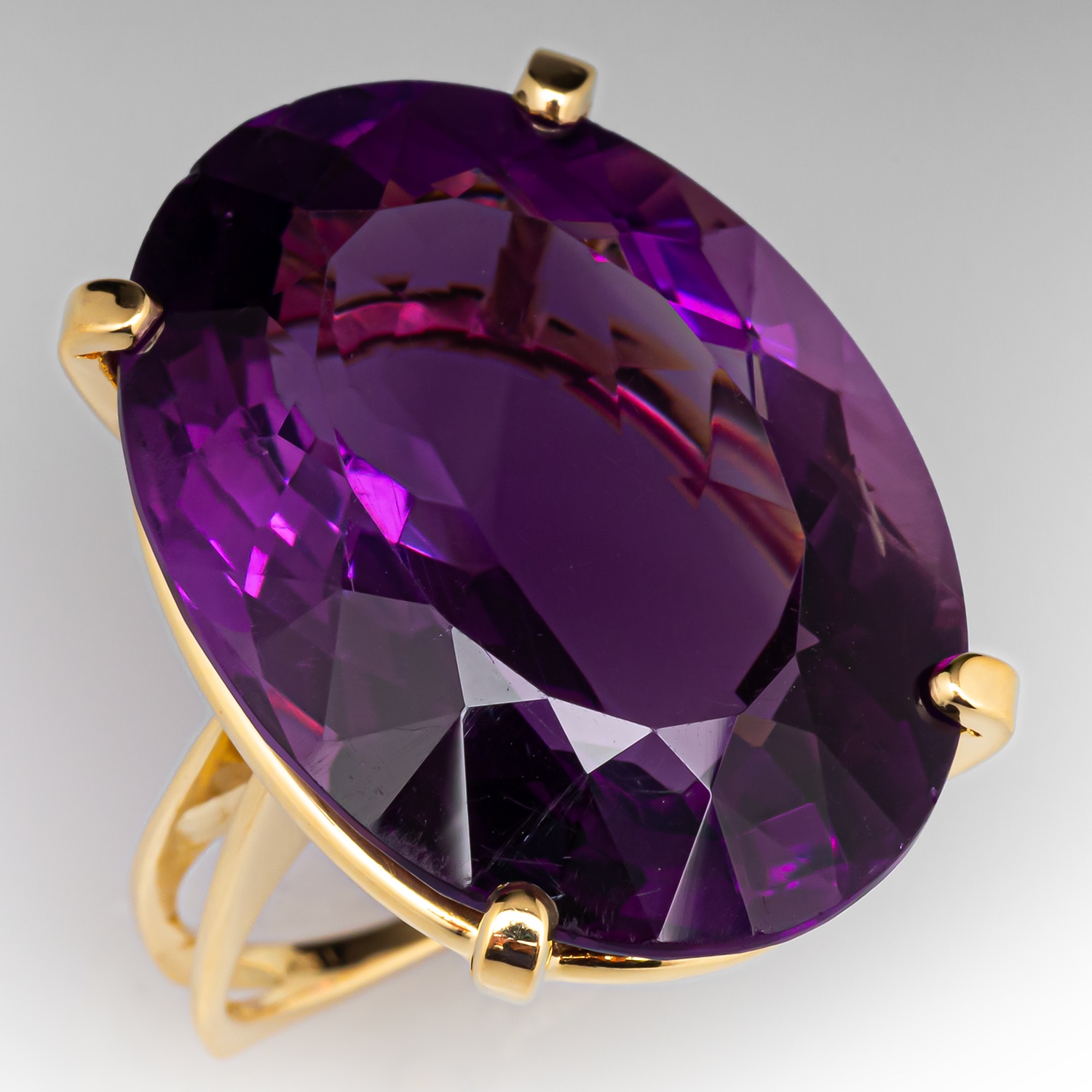 F37 パープルアゲートリング oval F37 パープルアゲートリング oval Oval-Cut Purple Sapphire Ring