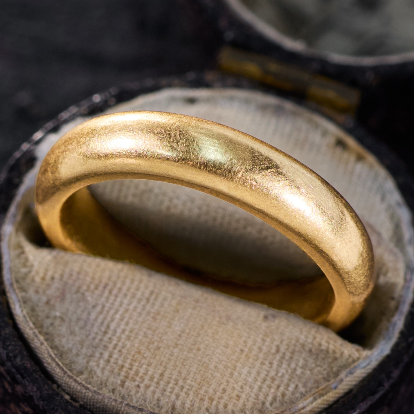Vintage Ring 18金13.5～14号 Vintage Gold Wedding Band Ring 18K Yellow Gold
