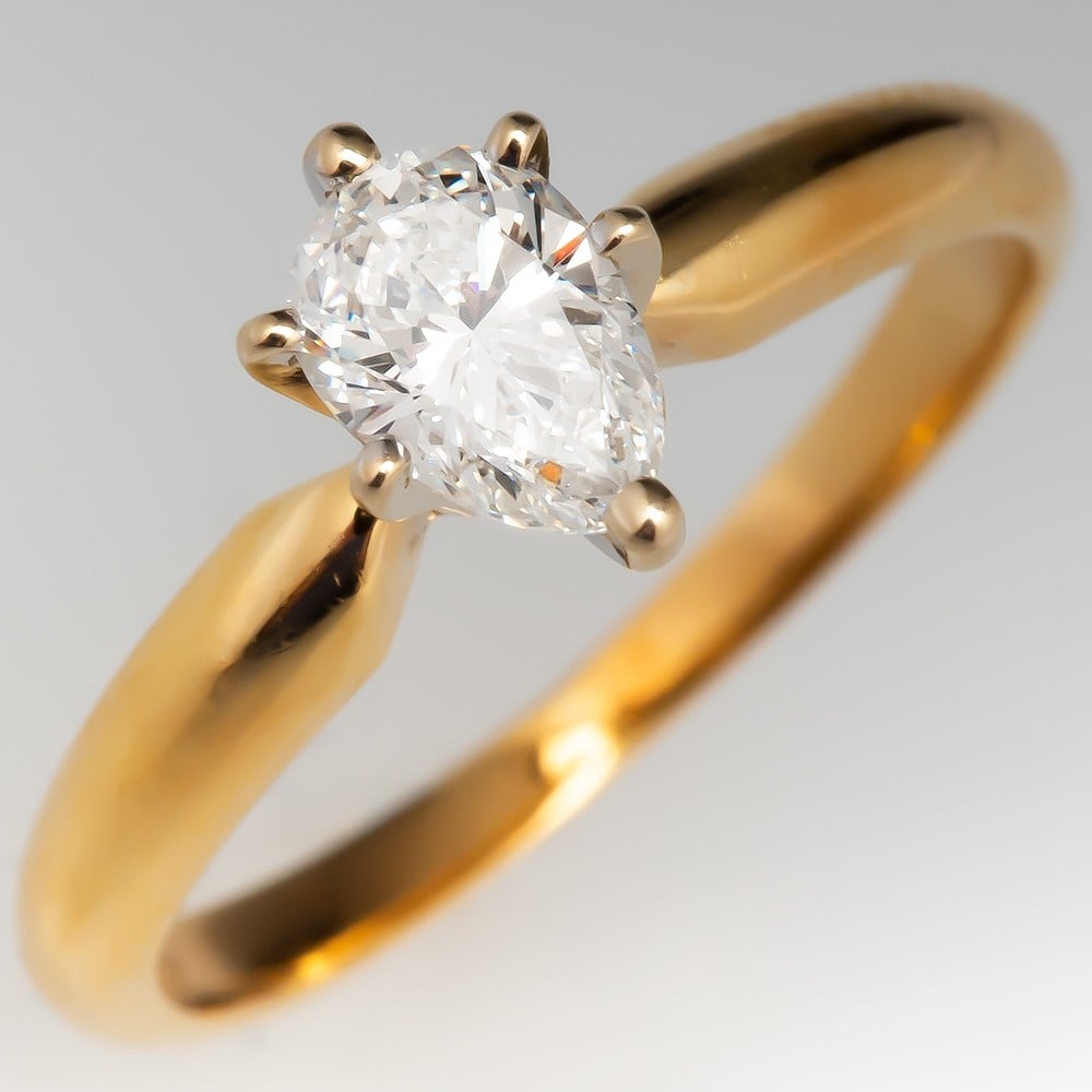 French bridal ring style tends toward the simple with smaller diamonds