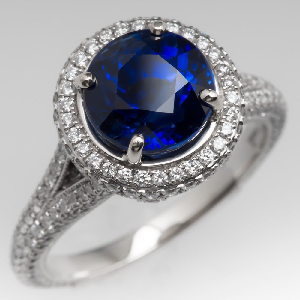 Blue Sapphires make beautiful engagement rings